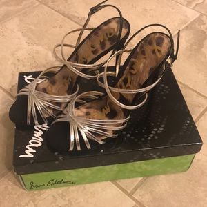 Same Edelman Silver Heels